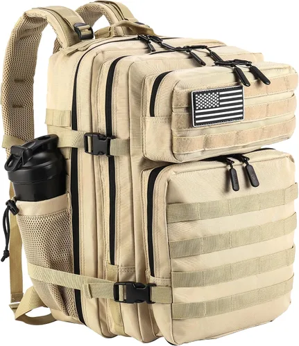 Vista 23 de LHI Mochila Táctica Militar para Hombres y Mujeres 45L Ejército 3 Días Mochila de Asalto Bolsa Mochila Grande con Sistema Molle