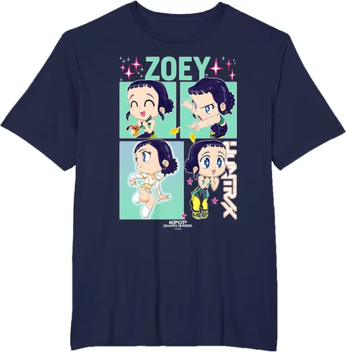 Vista 18 de Kpop Demon Hunters Zoey Camiseta Oficialmente Autorizada