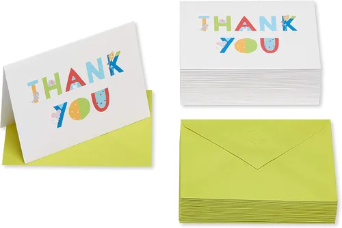 Vista 2 de American Greetings Tarjetas de agradecimiento con sobres, iconos de bebé (50 unidades)