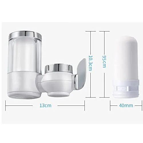 Vista 2 de HBJWOV - Grifo de cocina con purificador de agua, elimina el cloro de resina con el filtro de cerámica para mantener el agua limpia