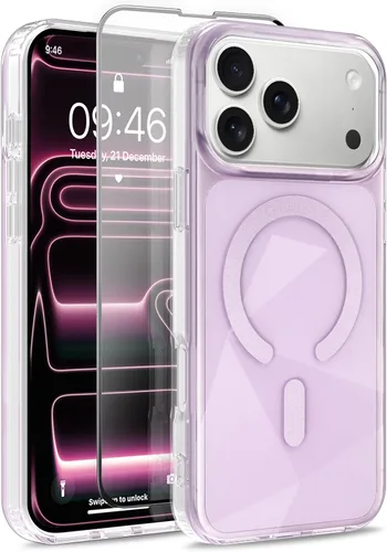 Vista 187 de Funda magnética para Google Pixel 10 Pro XL [compatible con Magsafe] [bonito diseño fluorescente de moda] a prueba de golpes, delgada, translúcida