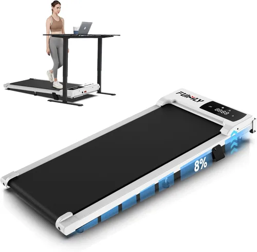 Vista 11 de [Usado] ANCHEER Walking Pad 3.0HP Under Desk Treadmill 300lbs Weight Capacity with Remote Control, Compact Electric Treadmills for Home/Gym/Office