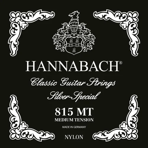Vista 30 de Hannabach Serie 815 - Cuerda de guitarra (tensión baja) plateada especial, única E1 para guitarra clásica (652511)