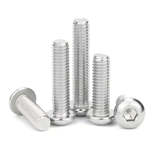 Vista 14 de Tornillos M3 10 mm, Tornillo y perno de cabeza de botón de casquillo de enchufe M3-0.5x10mm, pernos de acero inoxidable, accionamiento hexagonal