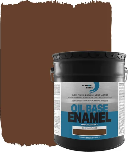 Vista 18 de Pintura esmaltada a base de aceite de 1 cuarto de galón en gris acorazado 32150-2