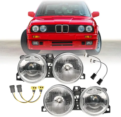 Vista 11 de USR Pre Face 84-86 E30 EURO OE Style Lente Clara Esmerilada Luz Trasera Set de Lámpara Trasera (Izquierda + Derecha) Compatible con 1984-1986 BMW