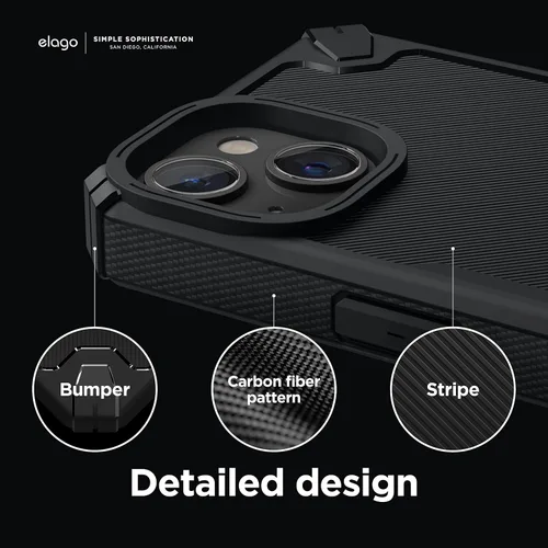 Vista 6 de elago Armor - Funda compatible con iPhone 14 Plus de 6.7 pulgadas, protección contra caídas de grado militar de EE. UU., funda protectora