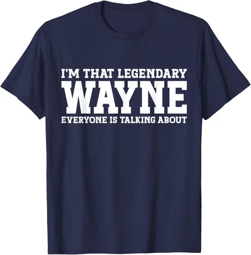 Vista 56 de Wayne Personal Name Funny Wayne Camiseta, Negro