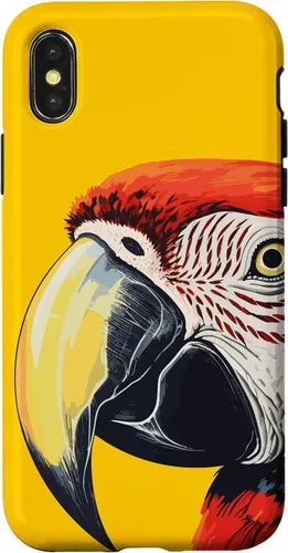 Vista 5 de Funda para iPhone 16 con diseño de guacamayo pájaro