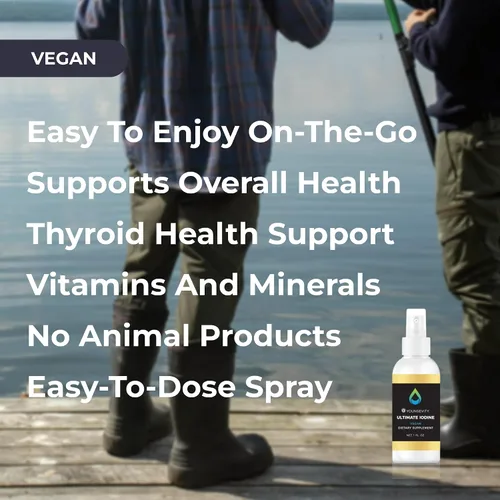 Vista 4 de Youngevity Suplemento de yodo definitivo: suplemento vegano con 300 mcg de yodo, B12, zinc, selenio y cobre, líquido para energía, metabolismo