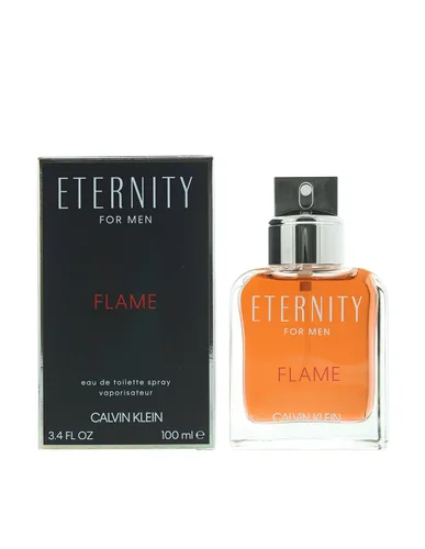 Vista 4 de Calvin Klein Eternity Flame Eau De Toilette para hombre, 3.4 onzas líquidas