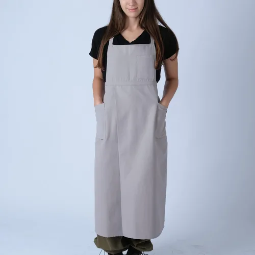 Vista 8 de makemake Tools Split-Leg Waterproof Unisex Pottery Apron for Pottery Artist Ceramic Coveralls Claypron Florist Gown