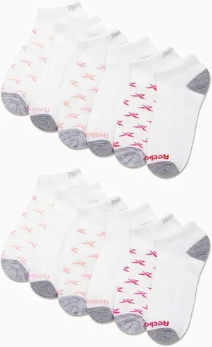 Vista 2 de Reebok Calcetines deportivos para mujer - Calcetines de corte bajo de rendimiento (paquete de 12)