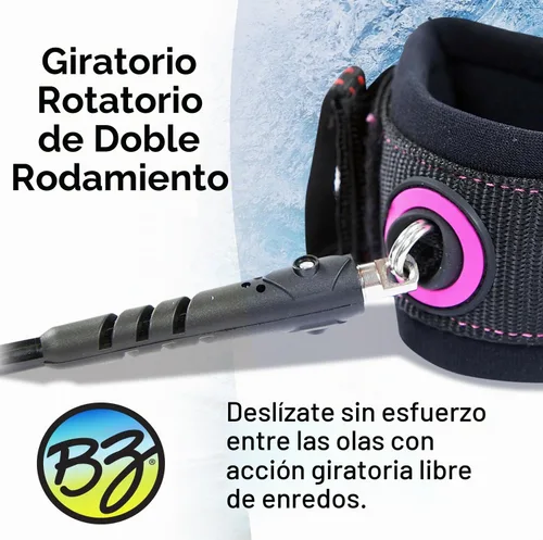 Vista 8 de BZ Correa de muñeca Bodyboard - Rosa