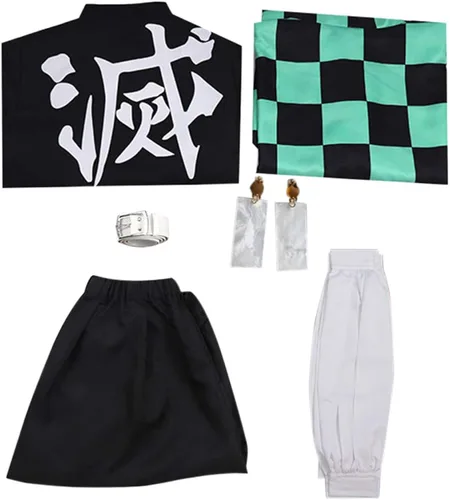 Vista 4 de Ainiel Disfraz de kimono japonés de anime para adultos