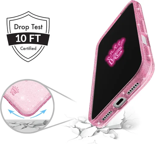 Vista 1380 de VELVET CAVIAR Funda para iPhone 15, compatible con MagSafe, probada contra caídas de 10 pies, fundas protectoras de diseño, leopardo color rosa