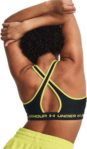 Vista 4 de Under Armour - Sujetador deportivo de medio impacto, con espalda cruzada, para mujer