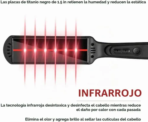 Vista 4 de Croc Premium - Plancha plana de titanio infrarrojo negro 1.5