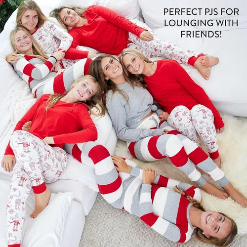Vista 7 de HonestBaby - Pijama familiar navideña de algodón orgánico