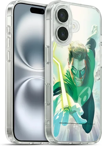 Vista 11 de Head Case Designs Funda de gel suave con licencia oficial de Green Lantern DC Comics Emerald Twilight Comic Book Cover compatible con Apple iPhone 16