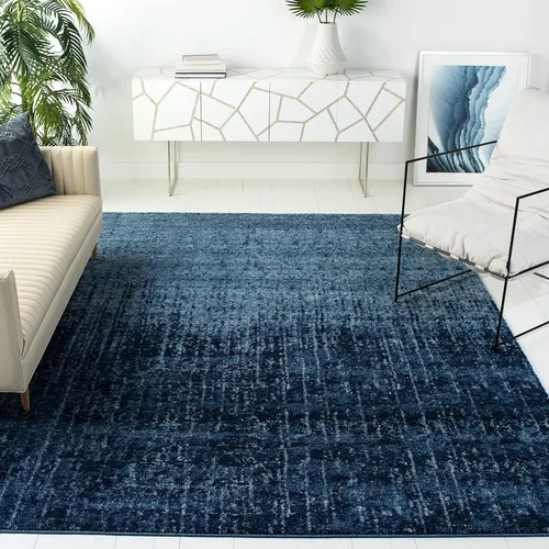 Vista 13 de SAFAVIEH Retro Collection - Alfombra decorativa de 2 x 3 pies, color negro y gris claro, diseño abstracto moderno, no desprende pelusa y de fácil