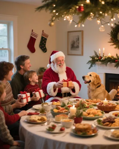 Vista 7 de UDYR Disfraz de Papá Noel para Hombres - Disfraz de Papá Noel para Adultos - Traje Profesional de Papá Noel Deluxe para Fiesta de Navidad