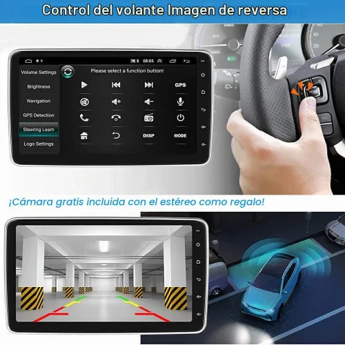 Vista 5 de 4G+64G 7 ''Android 13 Car Stereo para Ford F150 2004 2005 2006 2007 2008 2009 2010 2011 2012 2013 2014 pantalla táctil W/inalámbrico Carplay Android