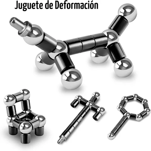 Vista 2 de LARAH Lápiz Fidget Negro, Herramienta Sensorial EDC, Juego de Inquietud para Adultos, Gadget Genial para Alivio del Estrés y la Ansiedad y Pasar