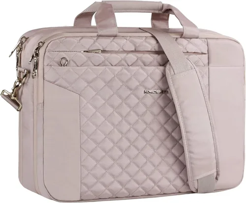 Vista 8 de Kroser - Bolso de hombro para portátil de 15,6 pulgadas, maletín bandolera para portátil, bolso de mano repelente al agua, para negocios, unisex