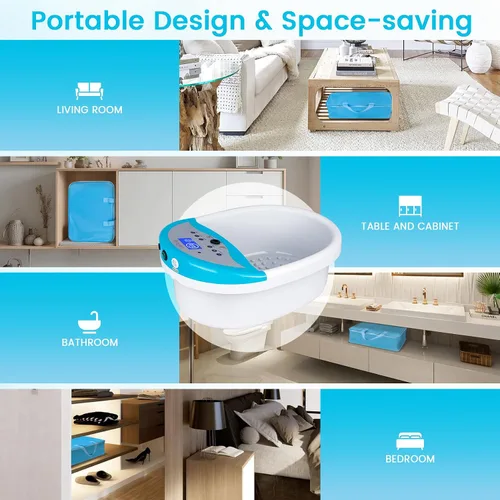 Vista 3 de LeCuag Máquina de desintoxicación iónica para baño de pies, máquina de spa de pies para uso doméstico, bañera de baño de pies con cinturón