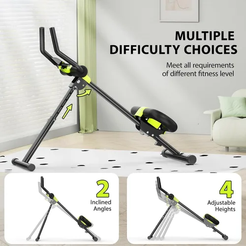 Vista 4 de Equipo de Entrenamiento Abdominal, Máquina de Abdominales para Gimnasio en Casa, Equipo de Ejercicio de Entrenador Abdominal para Ejercicio