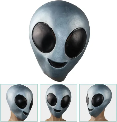 Vista 8 de Disfraz de cabeza de alienígena para fiesta de disfraces de Halloween