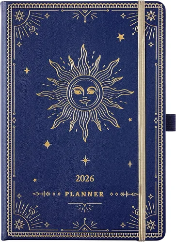 Vista 20 de Agenda 2026 – Agenda 2026, enero 2026 – diciembre 2026, 5.75 x 8.25 pulgadas, planificador semanal y mensual 2026, planificador de piel sintética 26