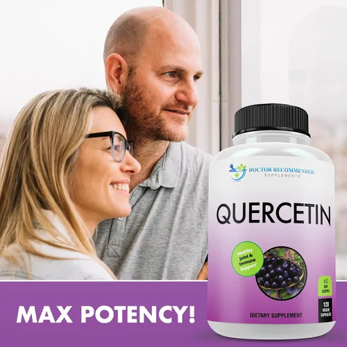 Vista 4 de DOCTOR RECOMMENDED SUPPLEMENTS Quercetina 1000 mg por porción – 120 cápsulas vegetales, suplemento vitamínico, suministro de 60 días