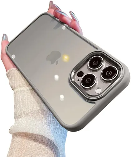 Vista 13 de kaitesi Funda transparente para iPhone 11 Pro, funda transparente con agujero para correa, dos tonos, color a prueba de golpes, marco de parachoques