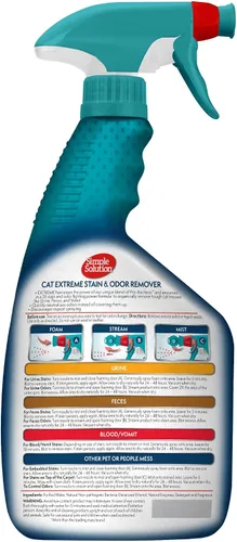Vista 2 de Simple Solution Extreme - Removedor de manchas para gatos, eliminador
