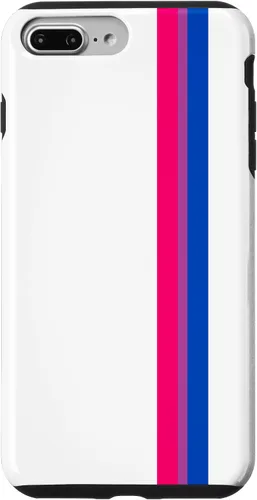 Vista 11 de Funda blanca para iPhone 13 Pro Subtle Bi Pride Flag LGBT Bisexual Stripe