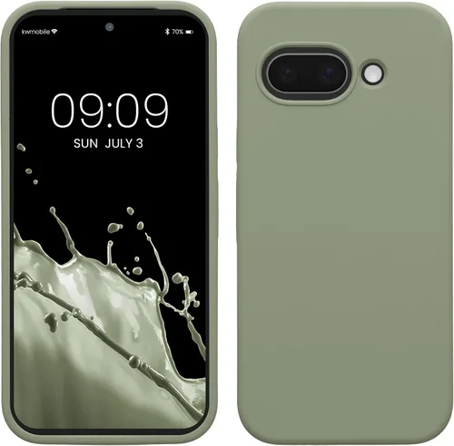 Vista 44 de kwmobile Funda Compatible con Google Pixel 6 Pro - Funda de Teléfono de Silicona TPU con Acabado Suave - Azul Caribe