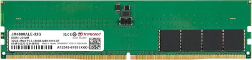 Vista 13 de Transcend Memoria RAM DDR5 de 16 GB, 4800 MHz UDIMM, compatible con Intel y AMD Ryzen, módulo de memoria de computadora de escritorio, ECC PC5-38400