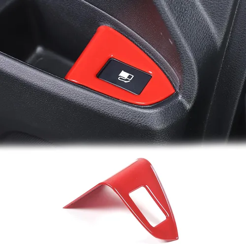 Vista 9 de Marco de botón de interruptor de tapa de depósito de combustible para Honda Pilot 2016-2022/Ridgeline 2017-2023/Passport 2019-2023, accesorios