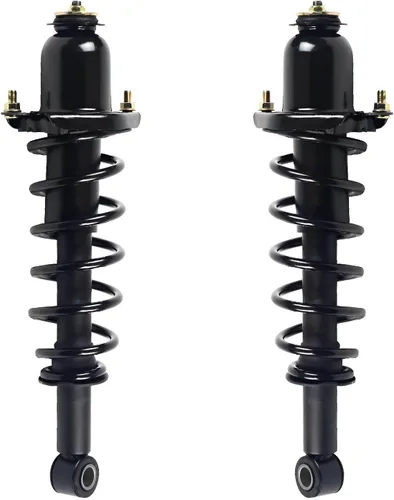Vista 15 de Detroit Axle - Puntales 4WD para Ford Expedition Lincoln Navigator 1997-2002, 4 puntales completos con muelle helicoidal delantero trasero 1998 1999