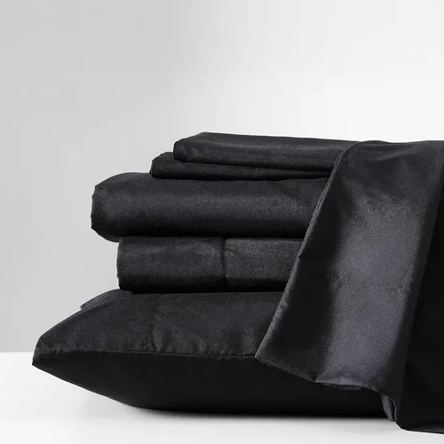 Vista 2 de Kenneth Cole - Solutions - Juego de sábanas Queen de poliéster reciclado suave, 6 piezas, acabado resistente a las arrugas y enfriamiento