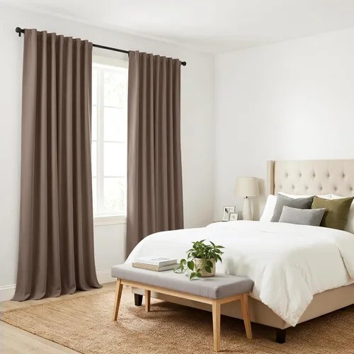 Vista 103 de PONY DANCE Cortinas cortas con aislamiento térmico para ventana pequeña, para guardería, baño, cocina, lavandería, caravana, sótano, 29 pulgadas