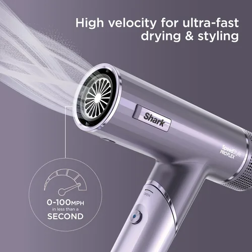 Vista 2 de Shark SpeedStyle Pro Flex HD543PL - Sistema de secador de pelo de alta velocidad de rendimiento profesional con protector de cuero cabelludo