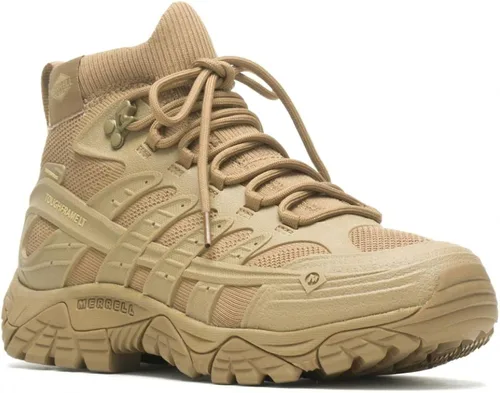 Vista 2 de Merrell Mens Moab Velocity Tactical Mid Round Toe Waterproof Breathable Oil-and Slip-Resistant Boots Military