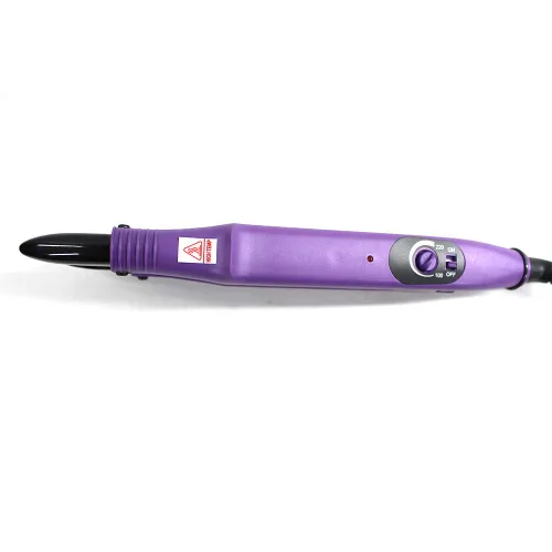 Vista 3 de JR611-Purple-C Set" - Herramienta de termostato de extensión de cabello de fusión PTC de hierro sin rastro, alicates de calefacción, conector