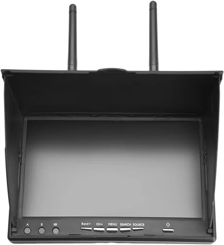 Vista 9 de FPV Monitor Dual Receptor 5.8GHz 40Channels 7Inch LCD Monitor/Pantalla Receptor Monitor para FPV Drone Quadcopter con Receptor Inalámbrico 140/120