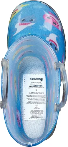 Vista 3 de Nickelodeon Baby Shark - Botas de lluvia impermeables de PVC con asas fáciles de poner