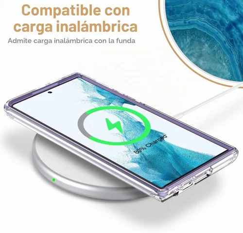 Vista 6 de Esdot Funda protectora para Samsung Galaxy S22 Ultra, de grado militar, resiste caídas de 21 pies (probado), con diseños modernos para mujeres