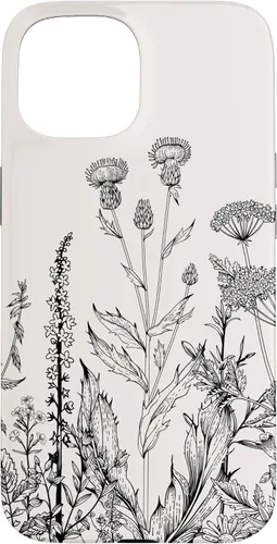 Vista 6 de iPhone 16 Cute Wildflowers Pattern Design Floral Case